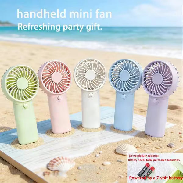 Mini Portable Silent Fan, 1 Speed, Battery Powered, Party Gift, Summer Cooling Gift, Suitable For Gift, Outdoor Travel, Beach, Home, Office Use (Batteries Not Included)